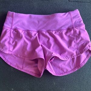 lululemon athletica Purple Speed Up 2.5” Shorts Size 0